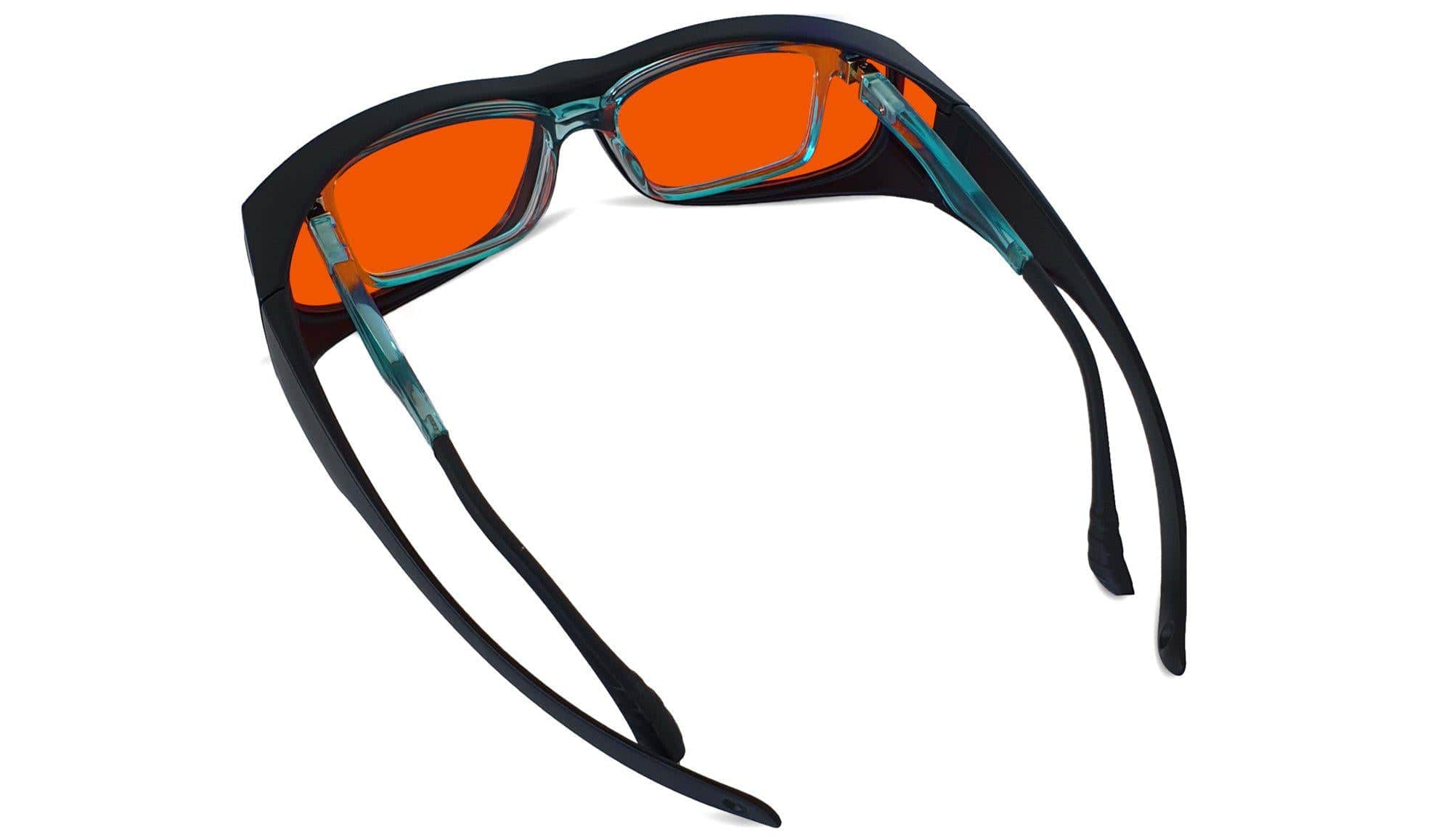 Sleep doctor FIT OVER Blue Blocker Single Glasses Black Classic